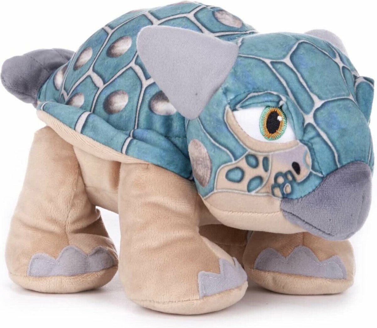 Jurassic World Dinosaurus Camp Cretaceous (Turquoise/Beige) Pluche Knuffel 40 cm {Jurassic Park Plush Toy | Speelgoed knuffeldier knuffelpop voor kinderen jongens meisjes | T-Rex Dino Draak Dragon Dinosaurus}